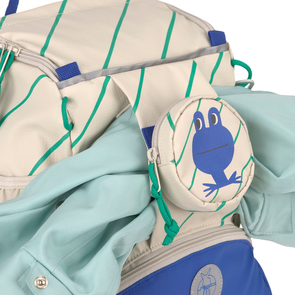 Kindergartenrucksack 10 L - Happy Trails, Frosch
