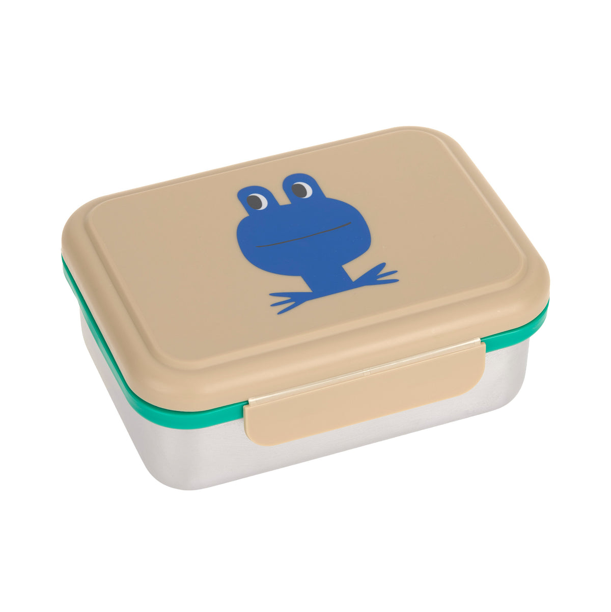 Edelstahl Znüni-Box - Happy Trails, Frosch