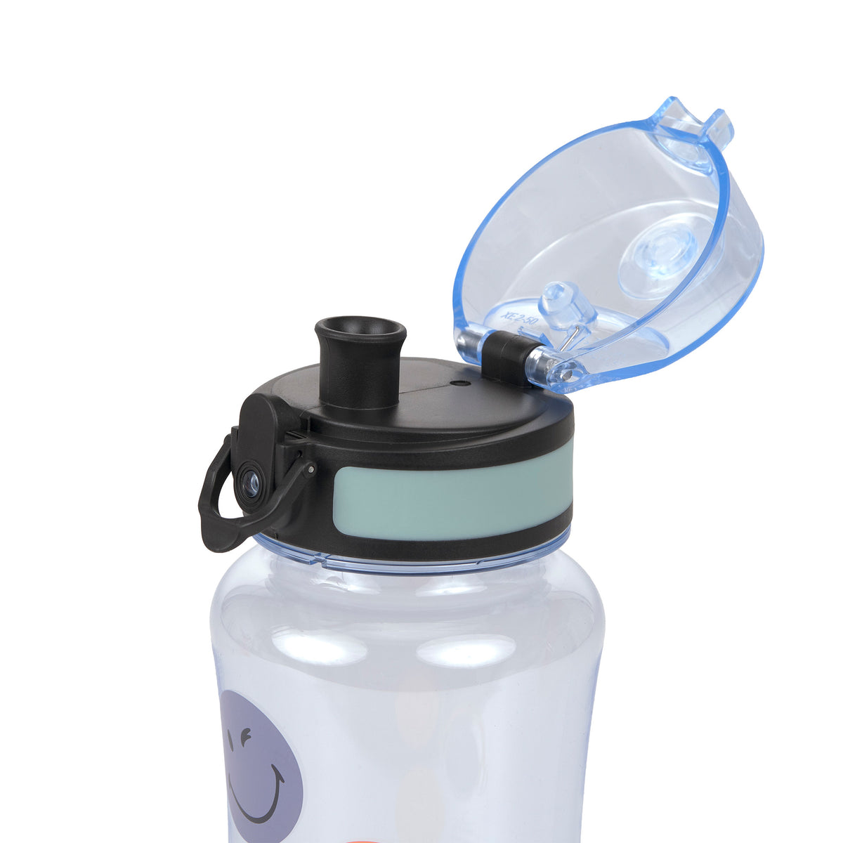 Trinkflasche Smiley - Blau