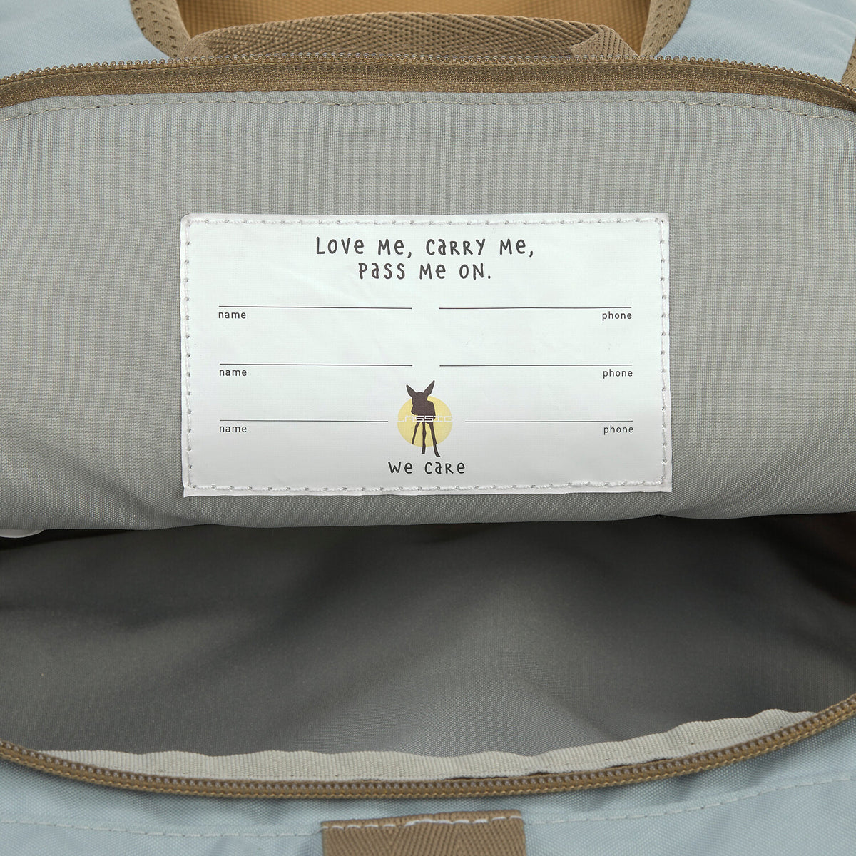 Kindergartenrucksack Rolltop Medium - Nature Olive