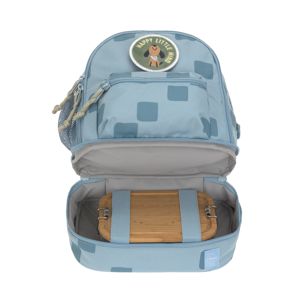 Kindergartenrucksack Mini - Pattern Party, blau