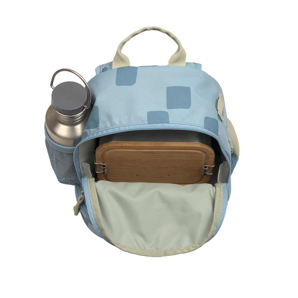 Kindergartenrucksack Mini - Pattern Party, blau