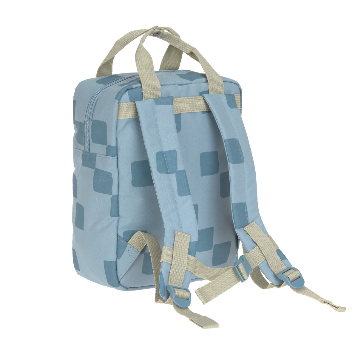 Kindergartenrucksack Square - Pattern Party, Blau