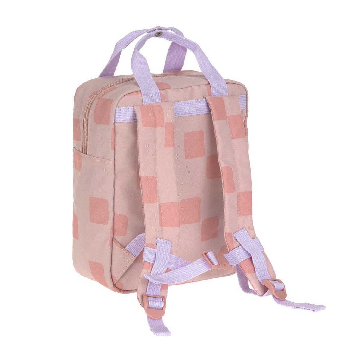 Kindergartenrucksack Square - Pattern Party, rosa