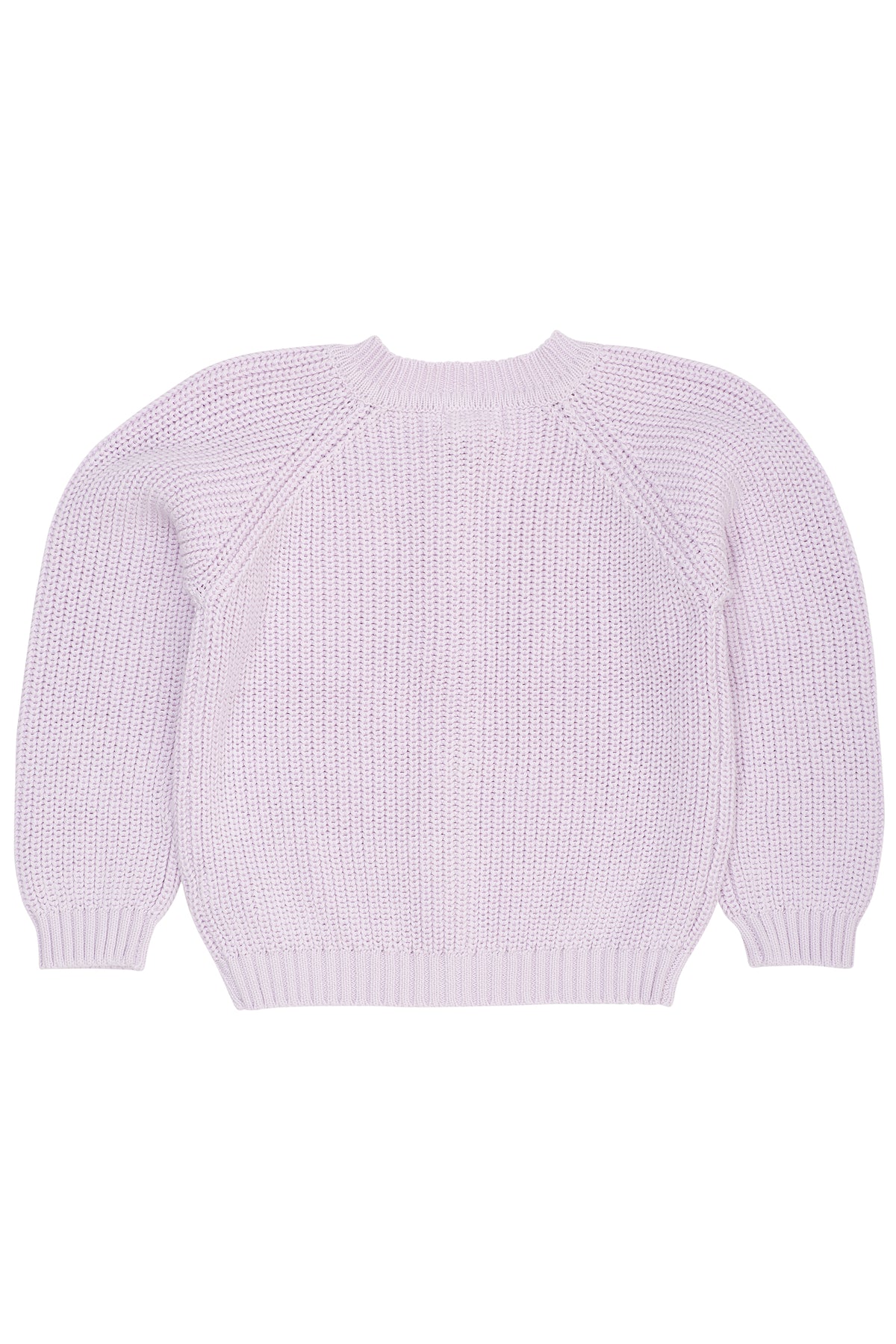 Gestrickter Rib Cardigan - Lavendel