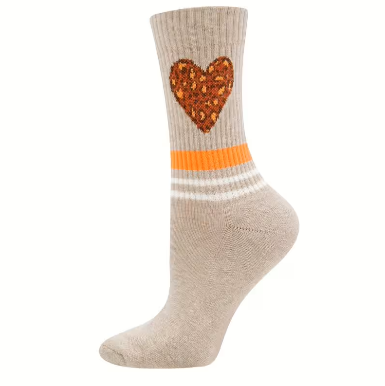 Mama Socken Herz - Leo/beige