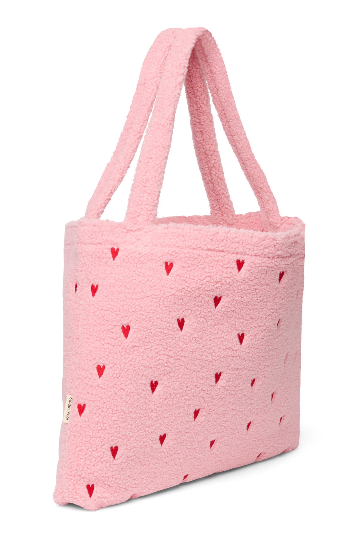 Teddy Hearts Mom Bag - Light Pink