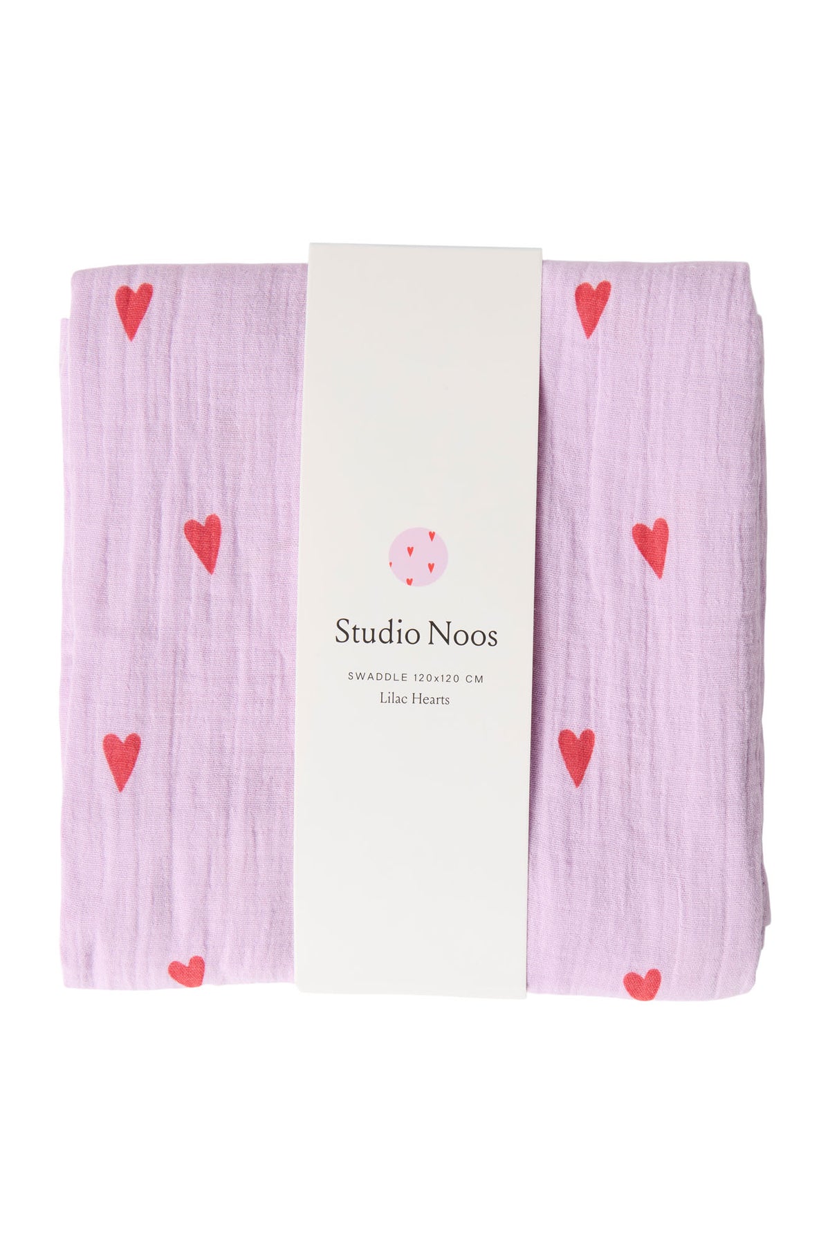Swaddle Herz 120x120cm - rosa