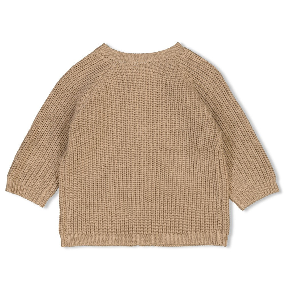 Babystrickjacke - taupe