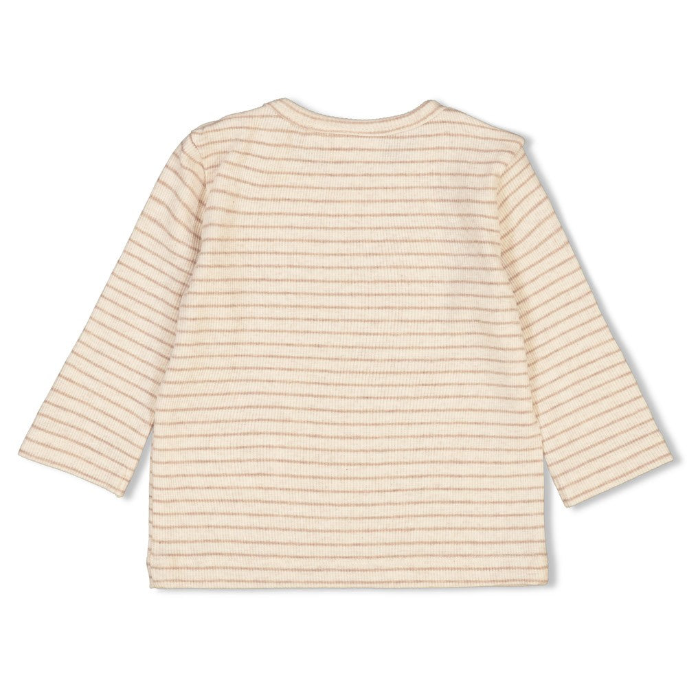 Geripptes Longsleeve Ringel