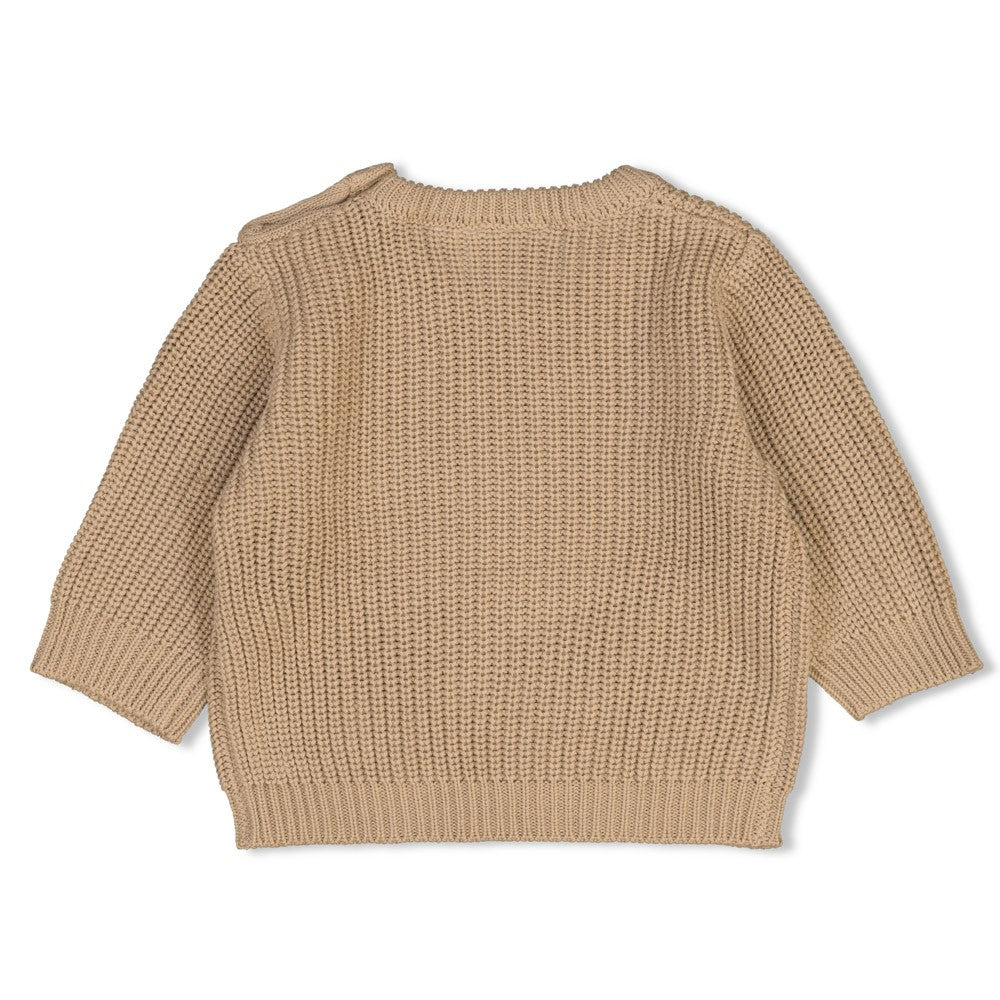 Baby-Strickpullover - taupe