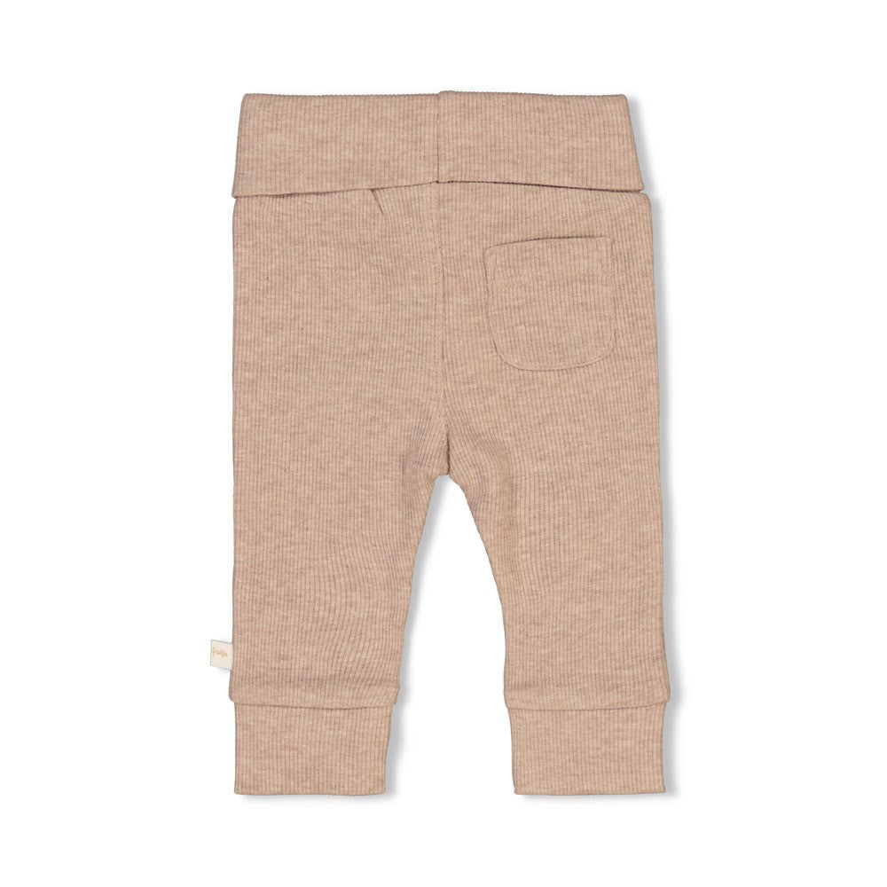 Gerippte Leggings - taupe