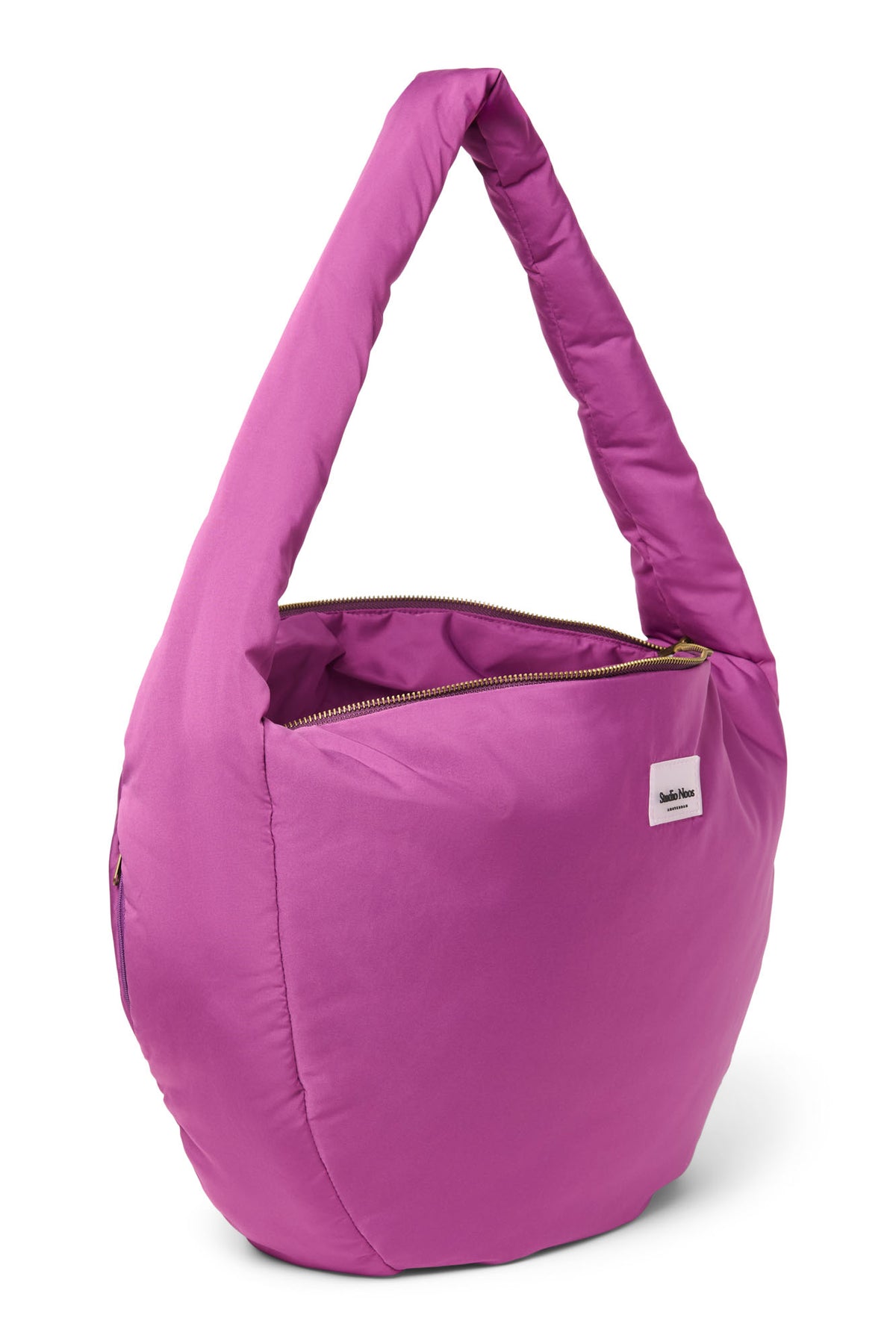 Puﬀy Cross Body Bag - Pink