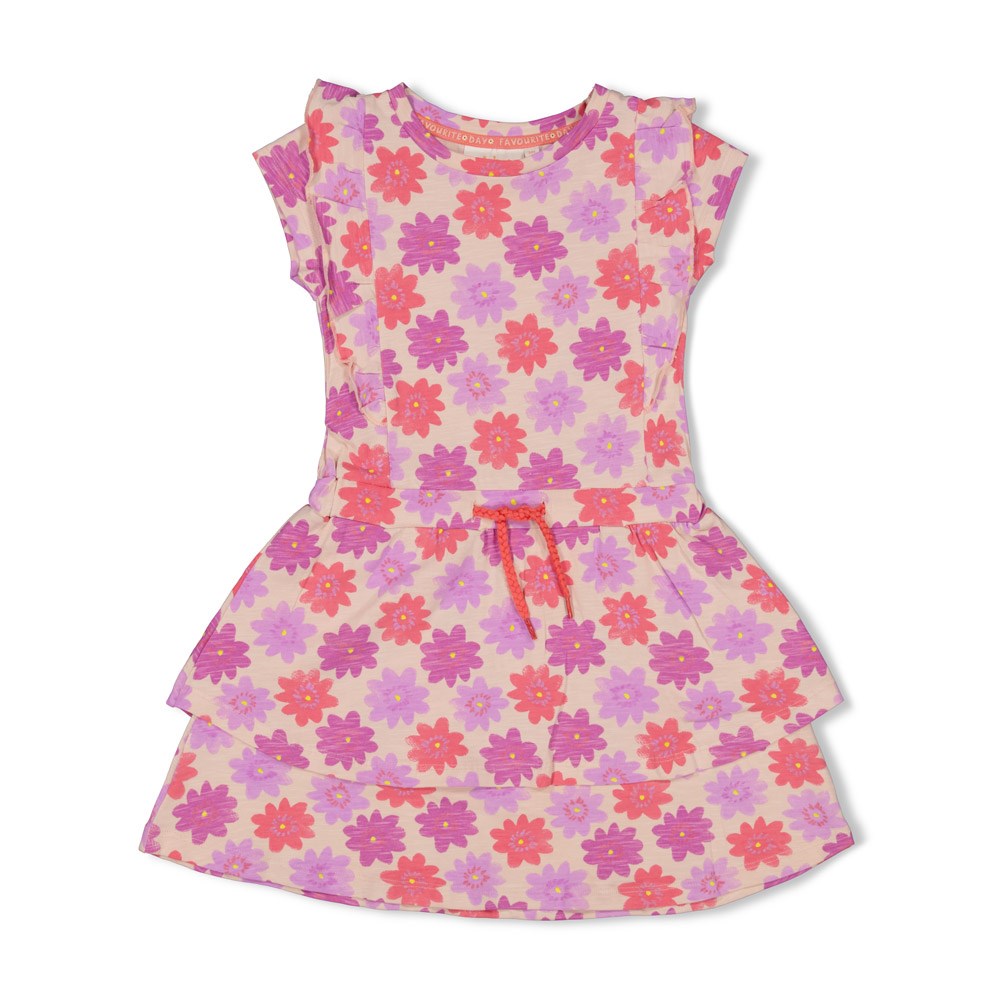 Kleid Blumen - lila/rosa