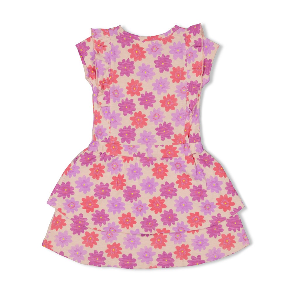 Kleid Blumen - lila/rosa