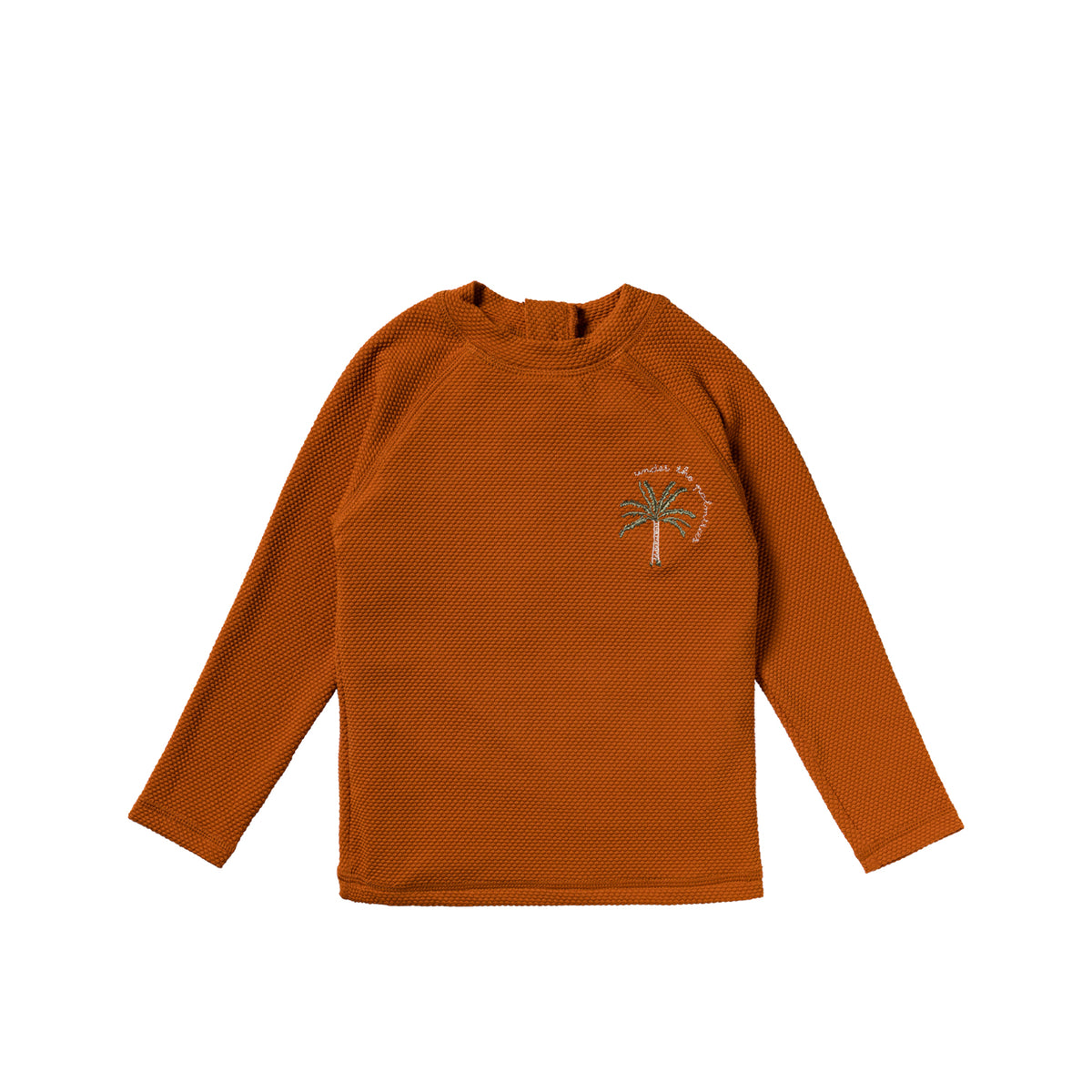 UV-Shirt langarm Solid Rib - Bombay Browm