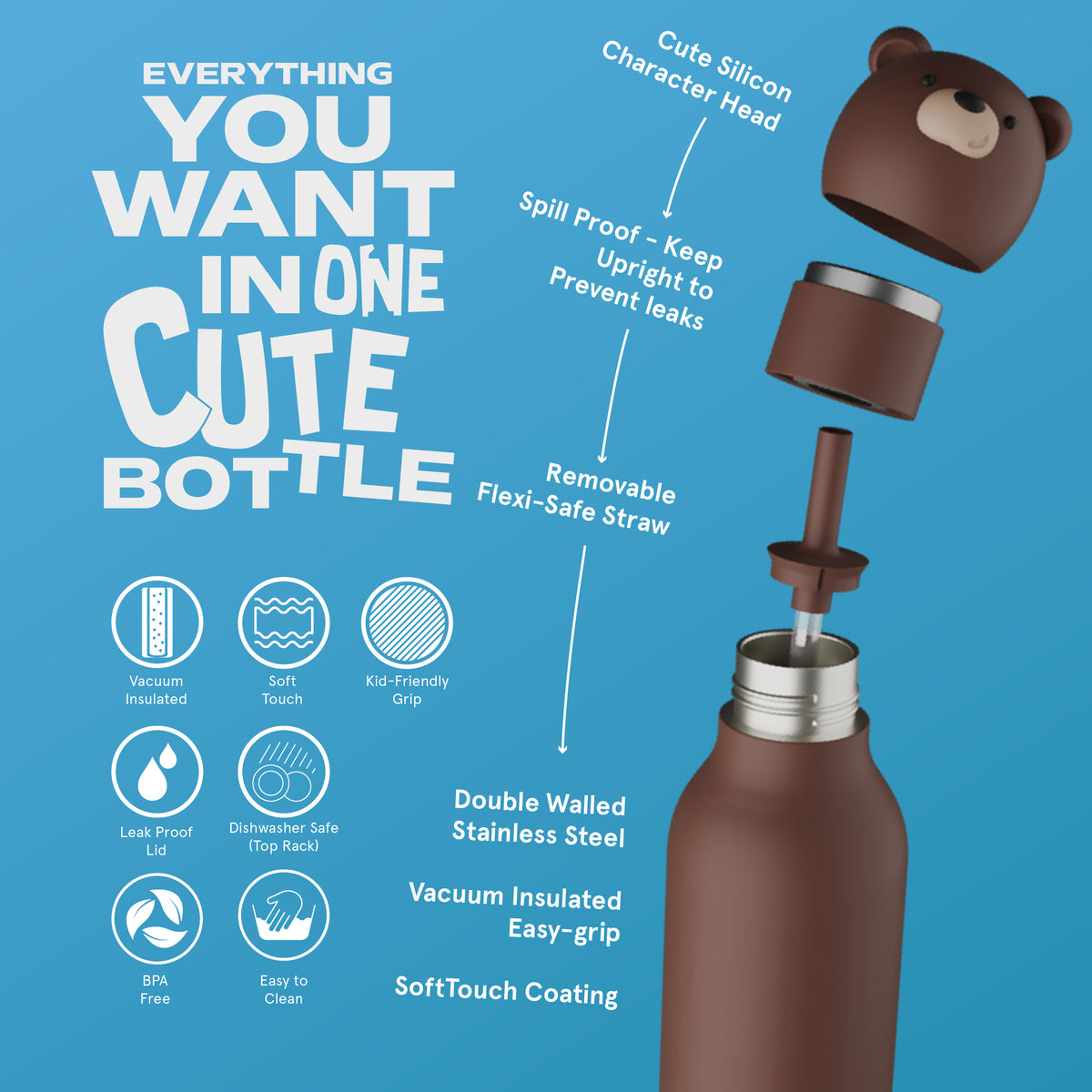 Kindertrinkflasche - Bär