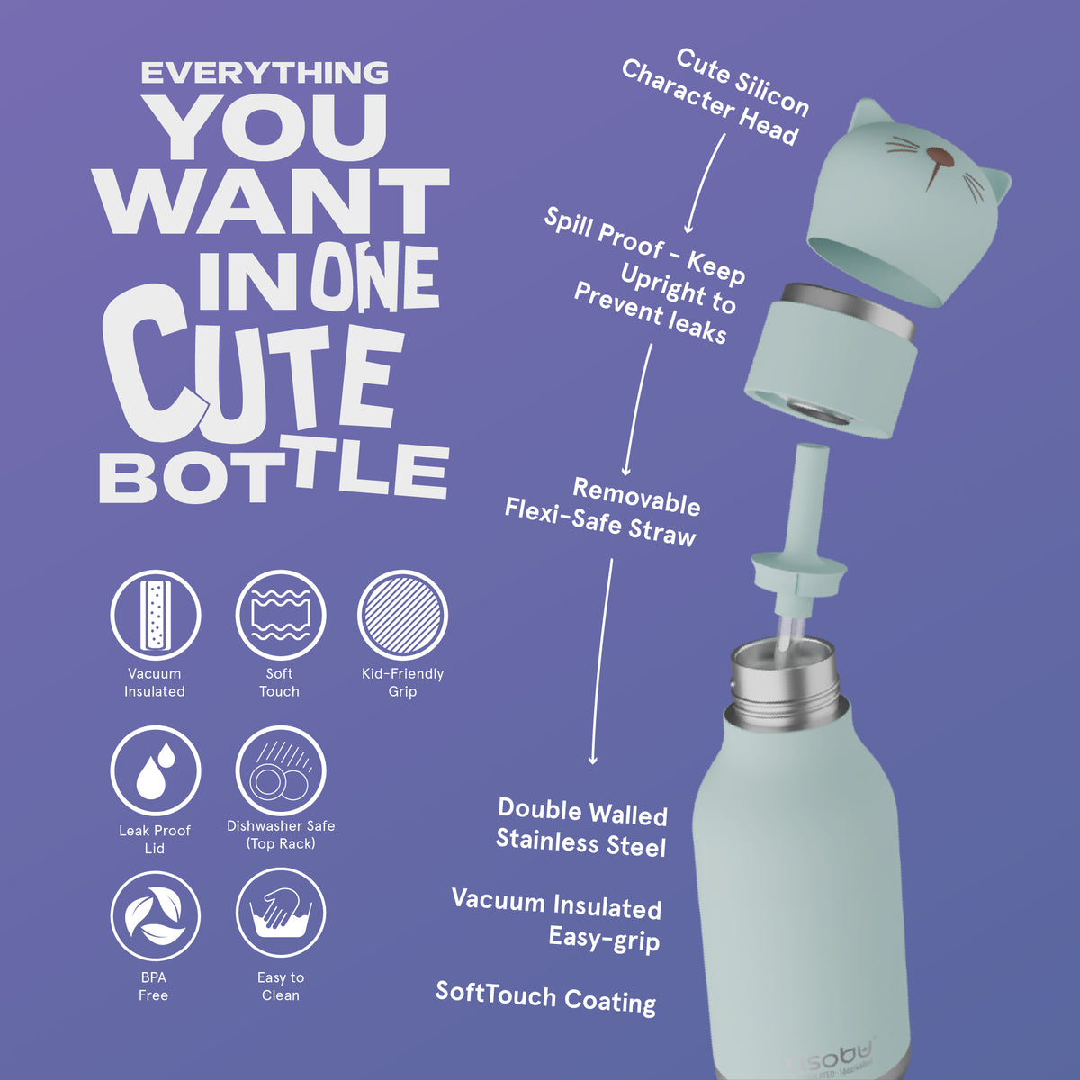 Kindertrinkflasche - Katze