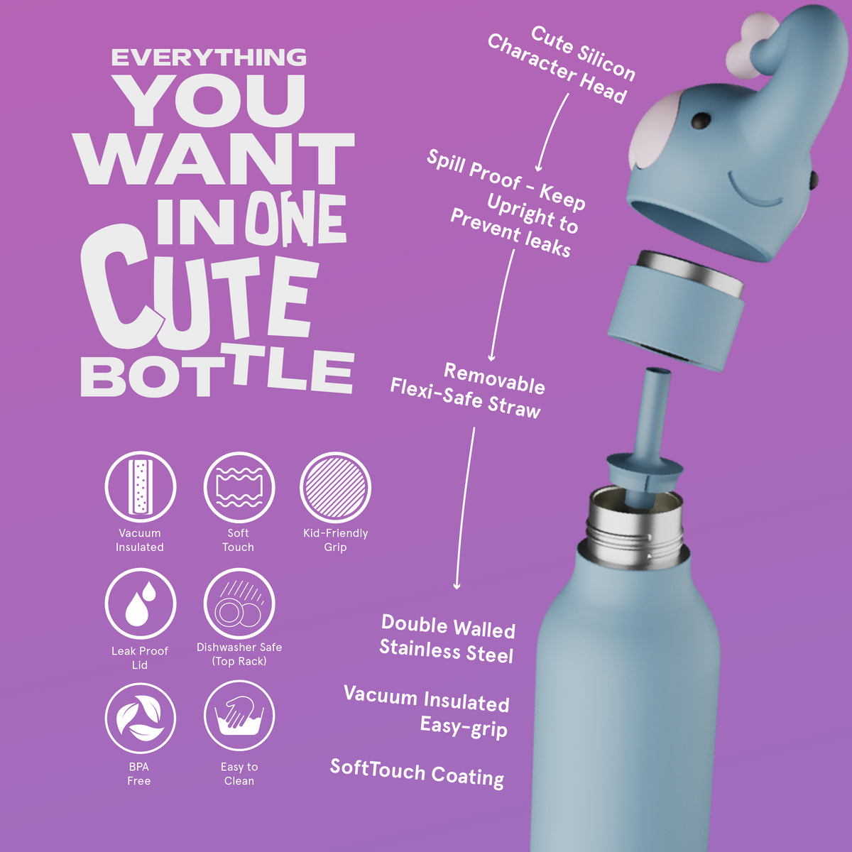 Kindertrinkflasche - Elefant