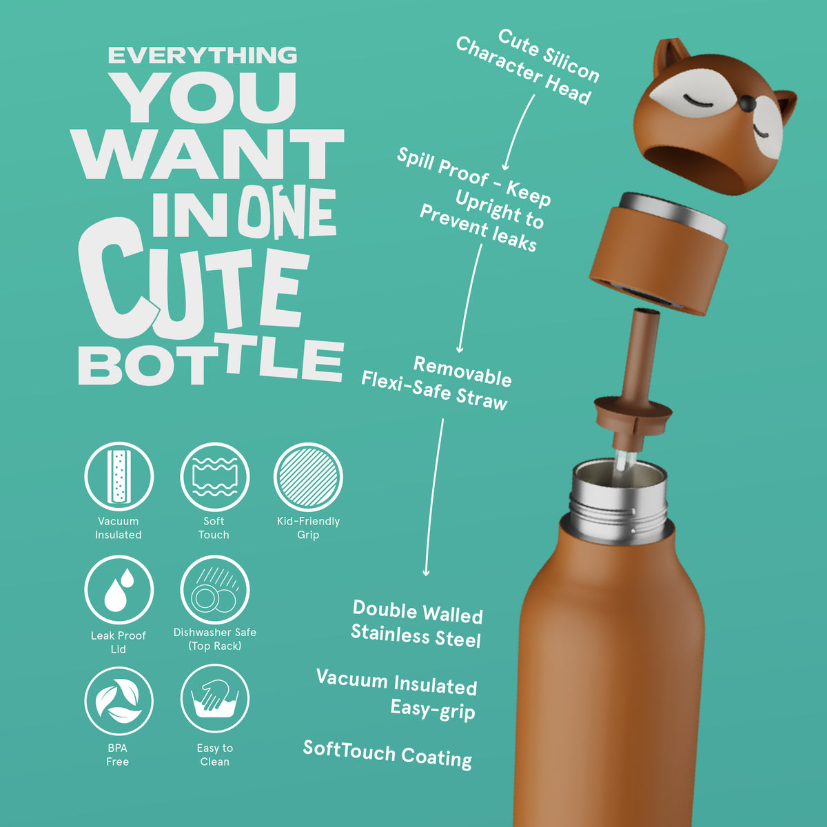 Kindertrinkflasche - Fuchs