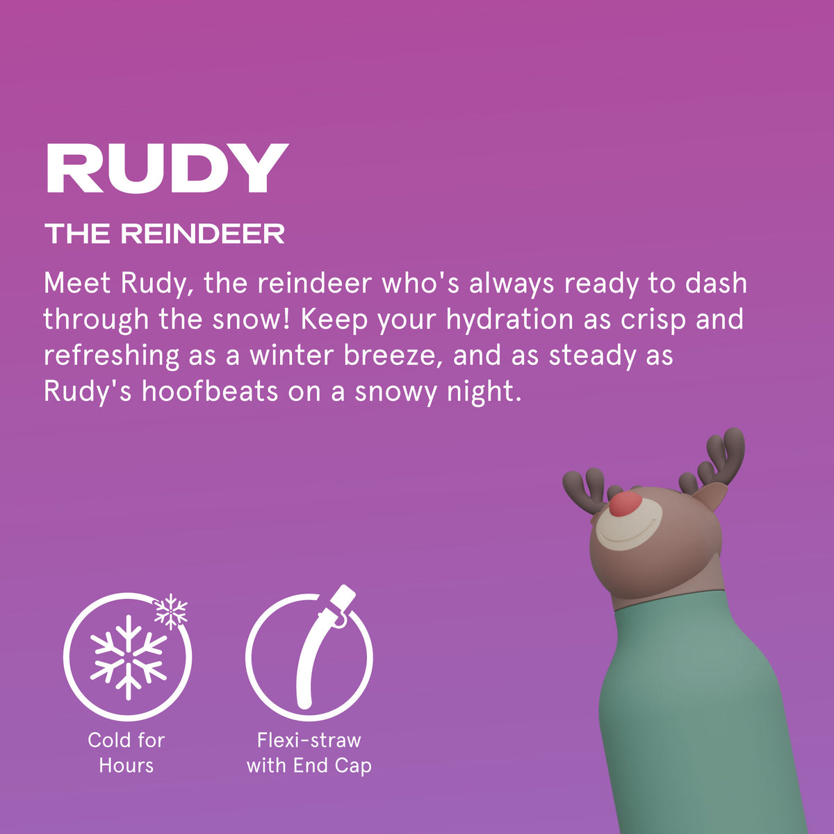 Kindertrinkflasche - Renntier