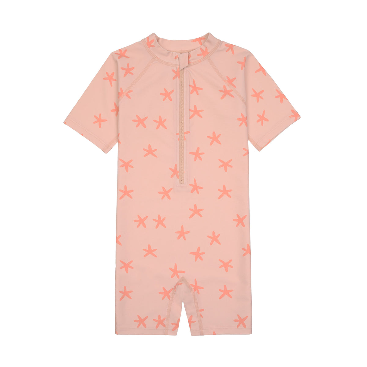 UV-Overall mit Seesternen - rosa