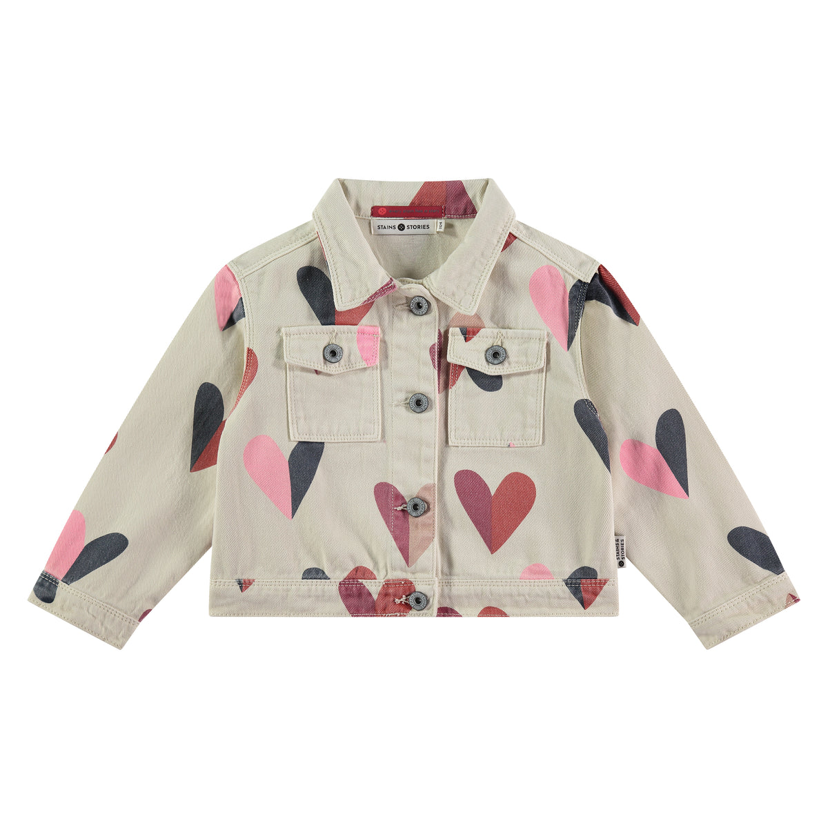 Jeansjacke mit Herz