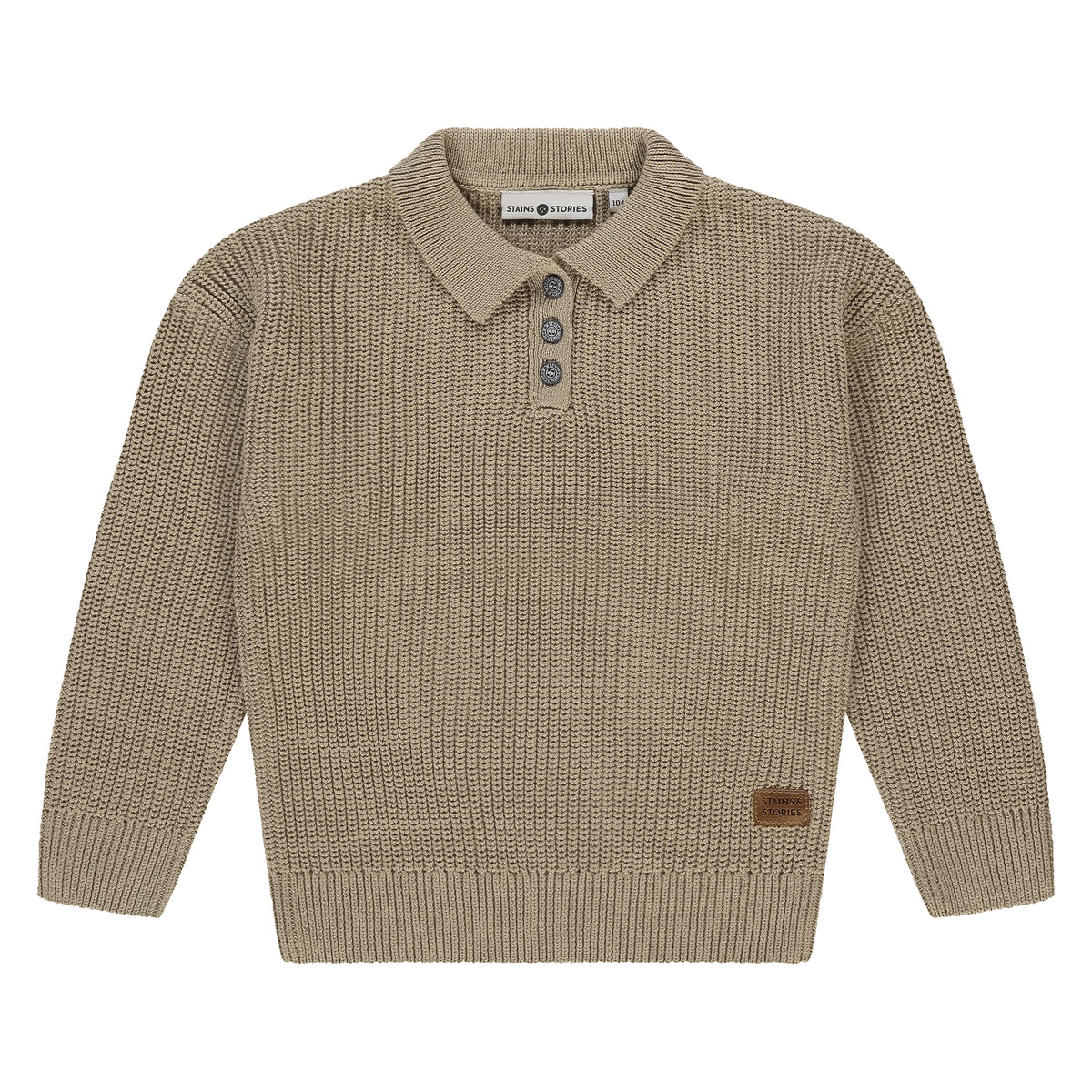 Strickpullover mit Knöpfen