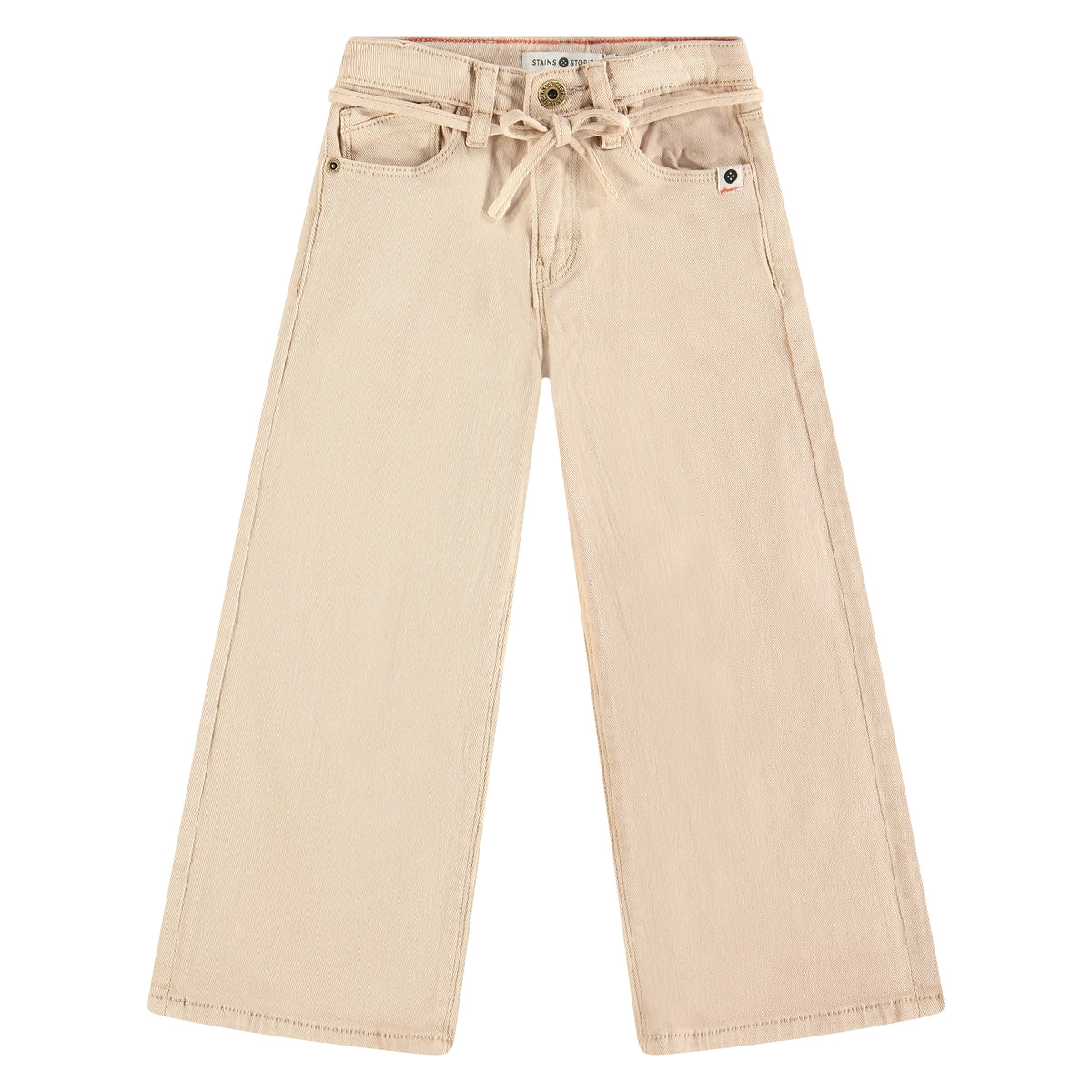 Hose mit weitem Bein - beige