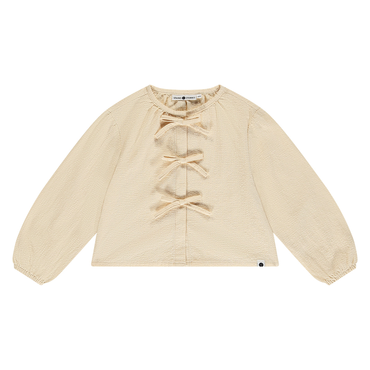 Bluse mit Schleifen