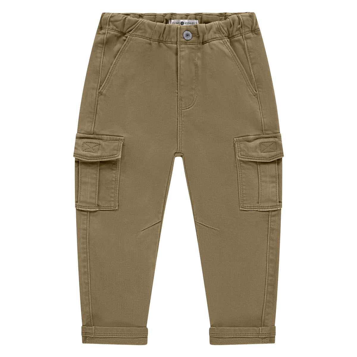 Hosen mir lockerem Schnitt und Seitentaschen - camel