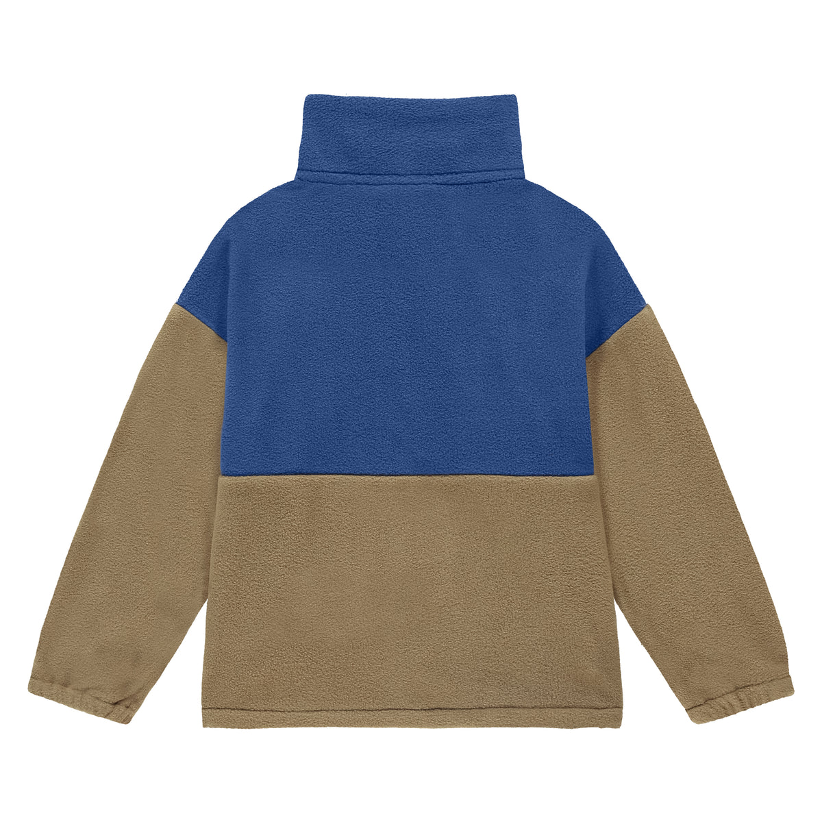 Fleece - blau/beige