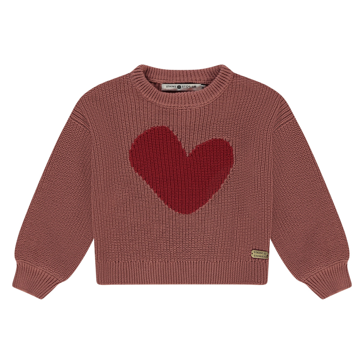 Strickpullover mit Herz