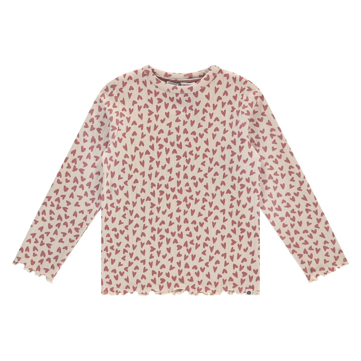 Langarm Shirt mit Herzen