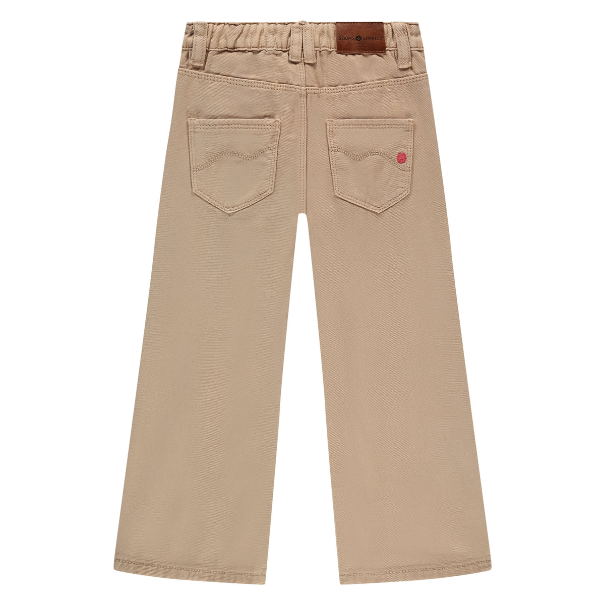 Hosen beige mit weitem Bein