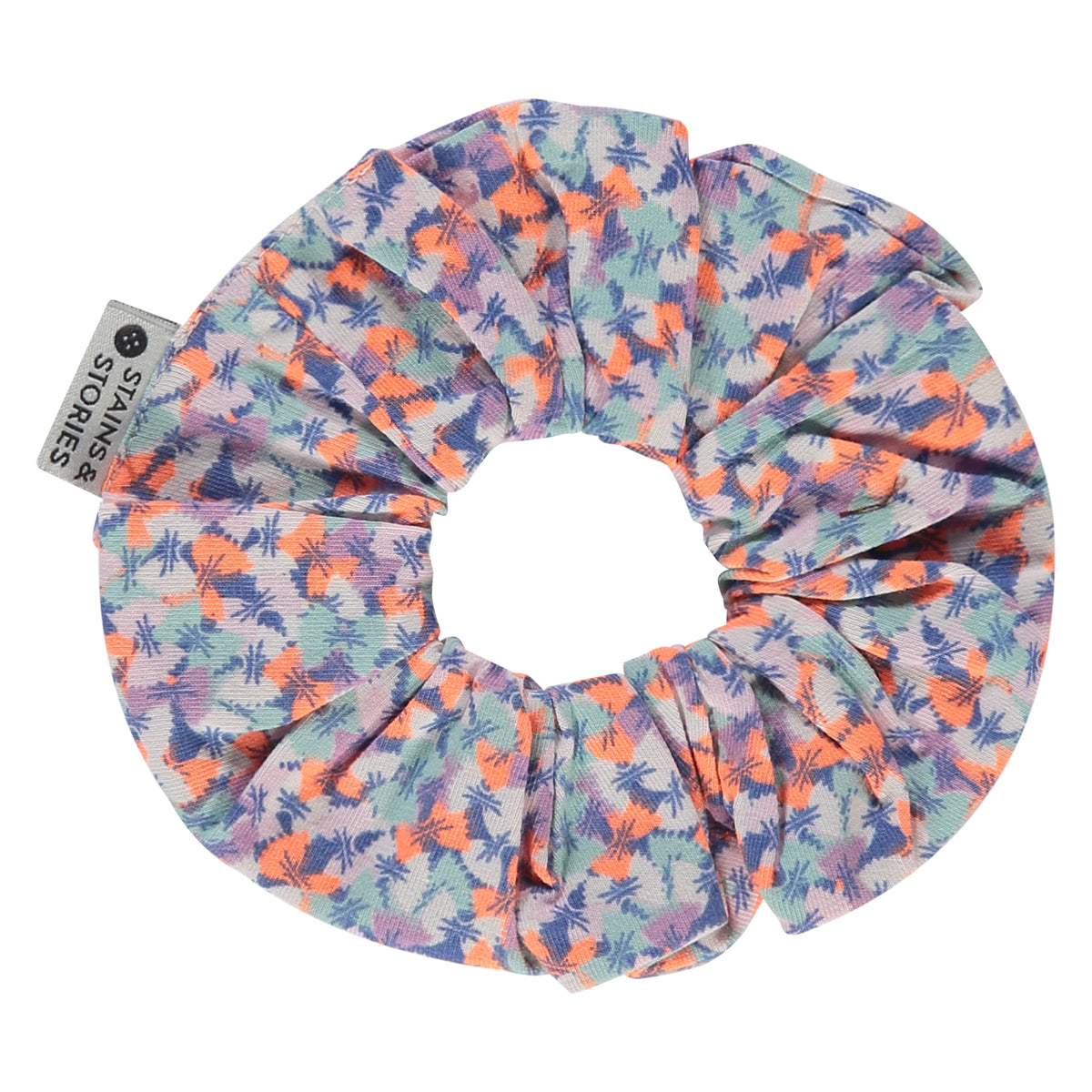 Scrunchie mit Blumenmuster - Blush