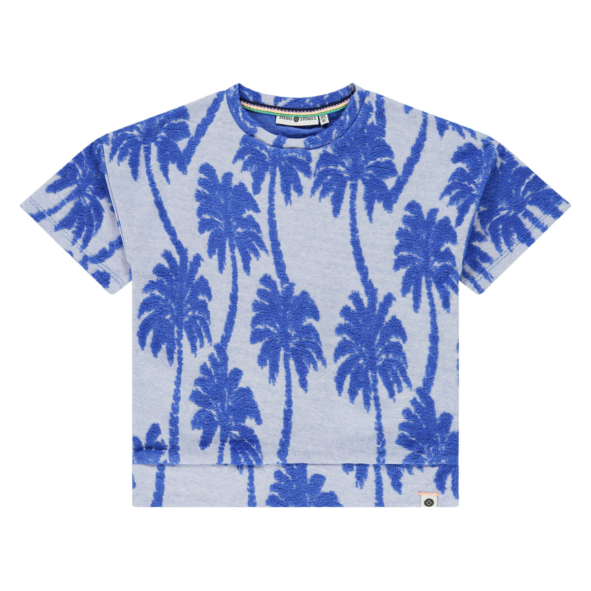 Shirt Palmen - blau
