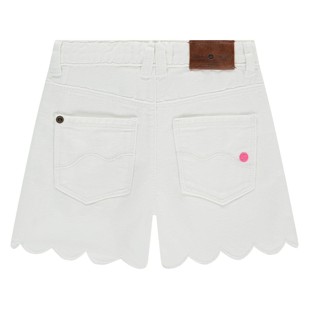 Jeanshorts mit Wellenrand