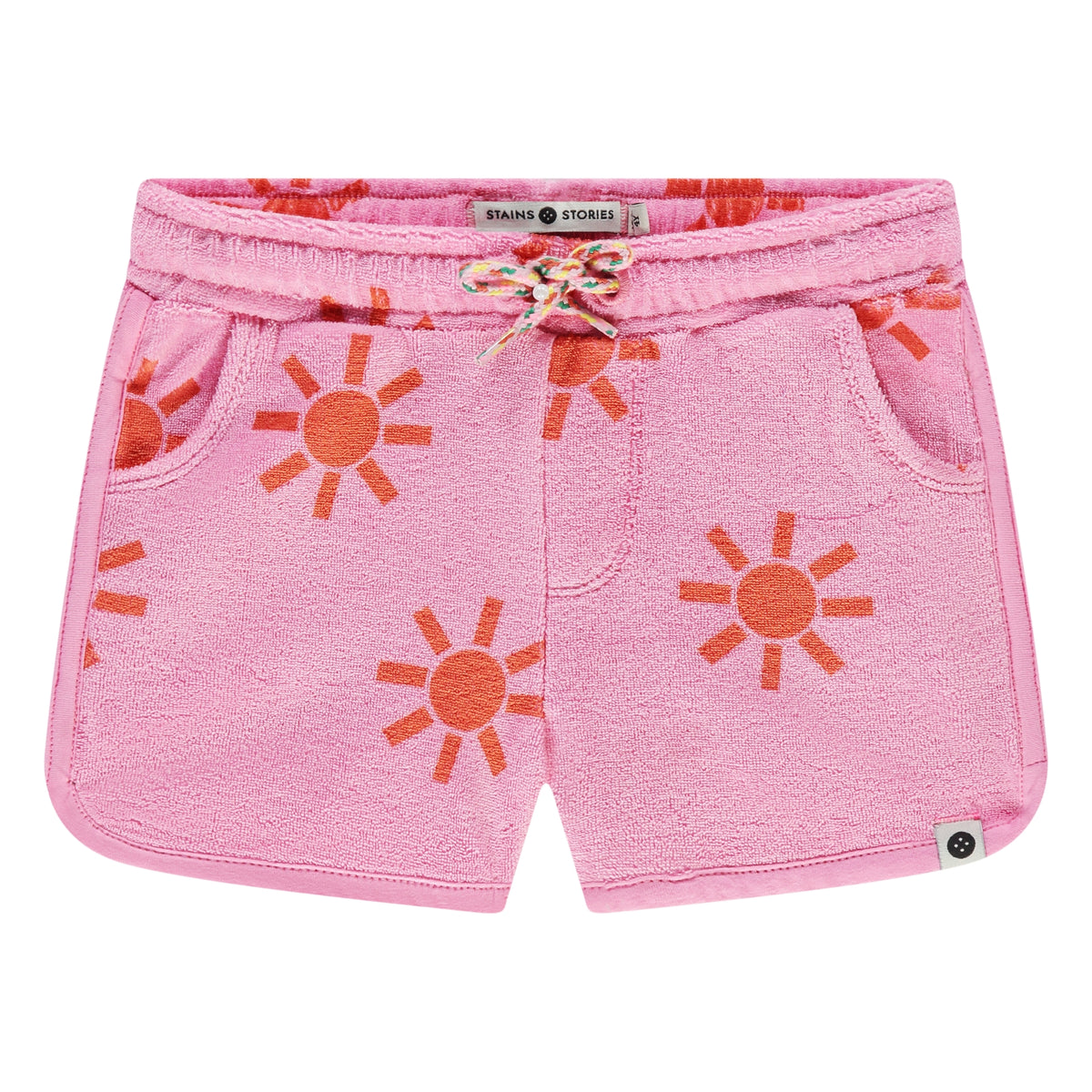 Frottee Short - Pink/Sonne