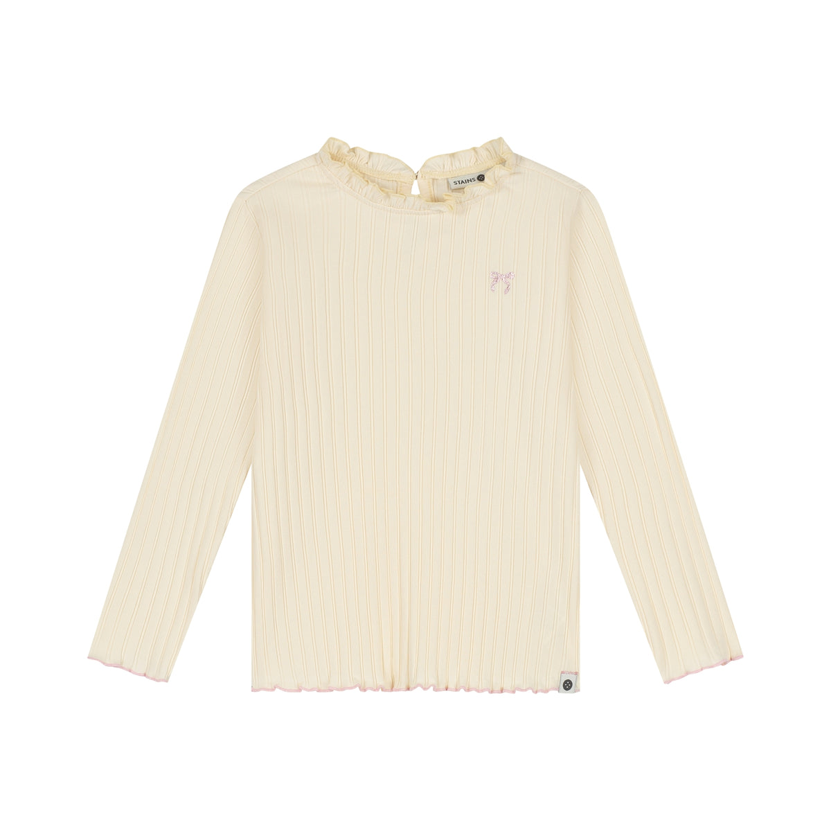 Longsleeve mit Schleife - Beige