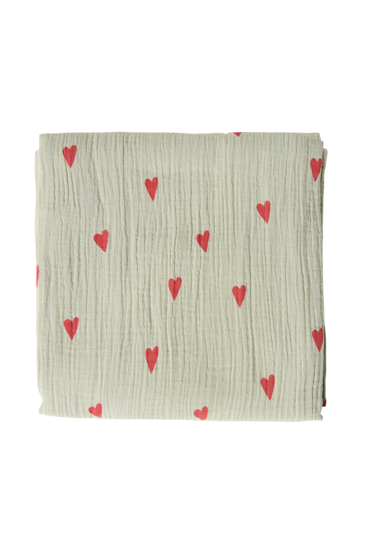 Swaddle Herz 120x120cm - grün