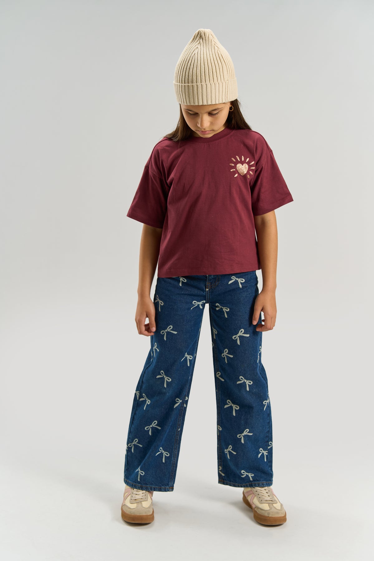 Jeans mit weitem Bein Virgina
