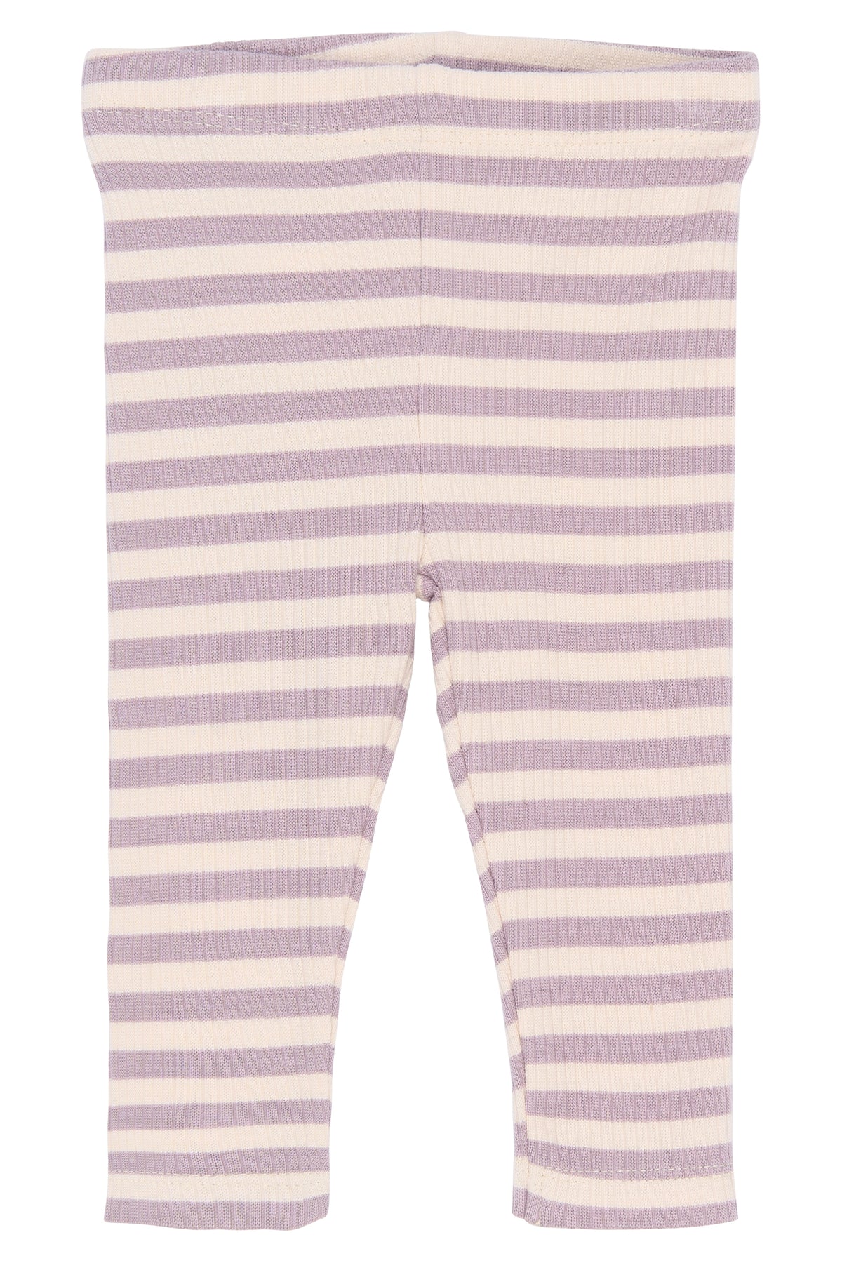 Baby Leggings Rib - lila/rosa gestreift