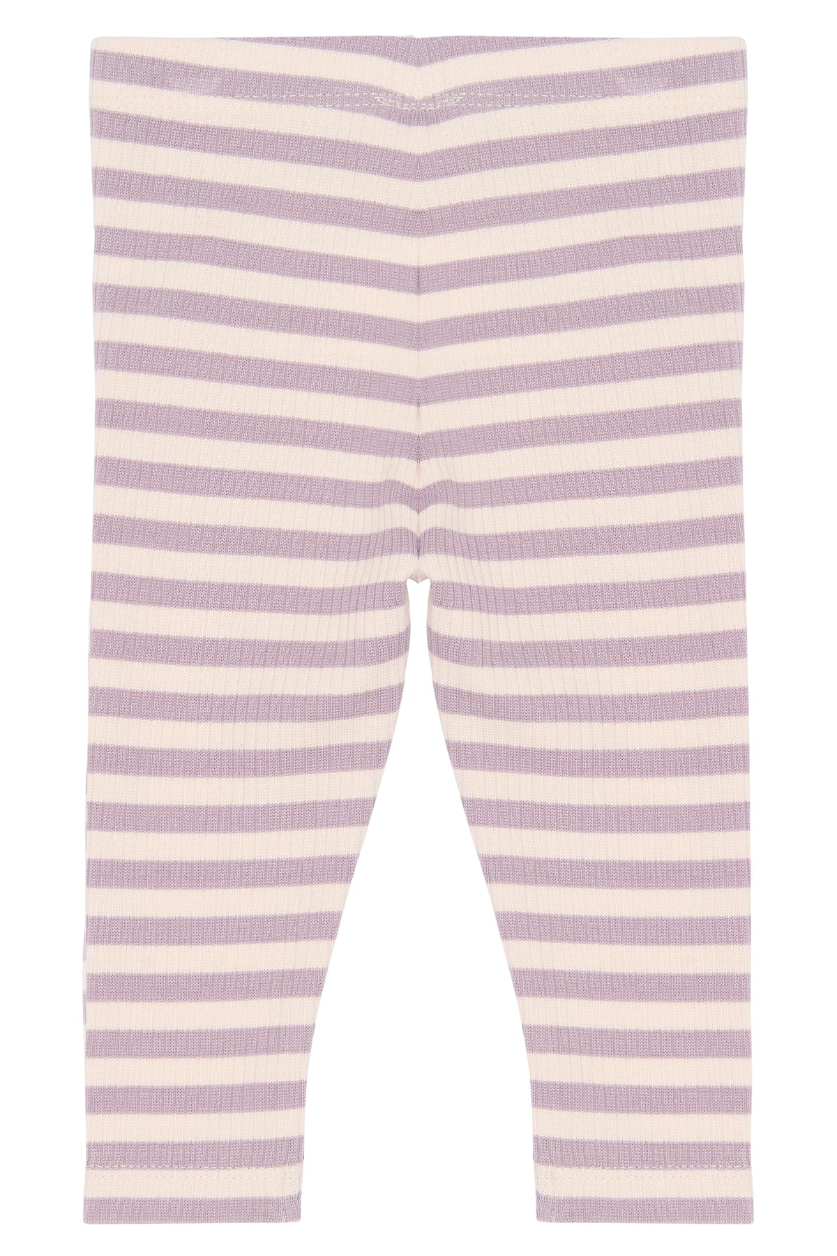 Baby Leggings Rib - lila/rosa gestreift