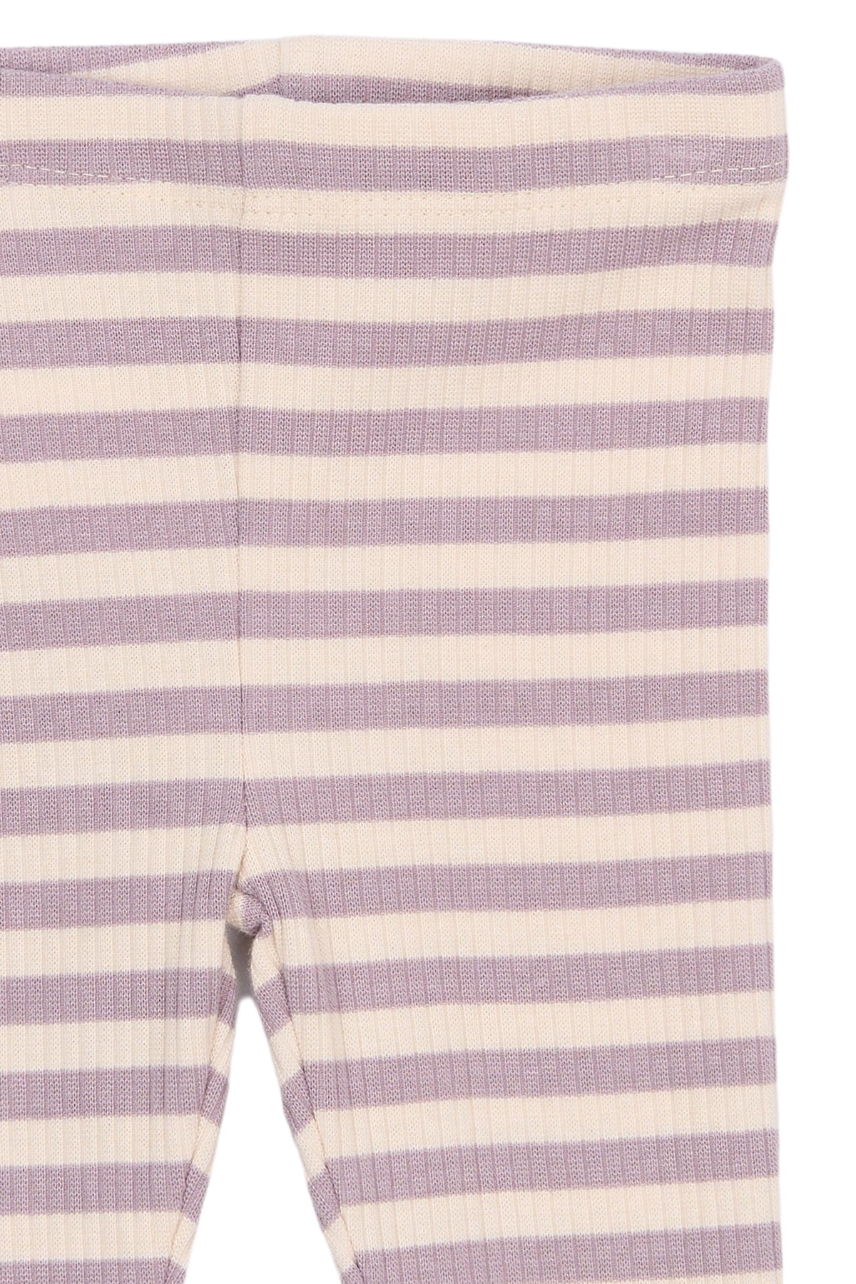 Baby Leggings Rib - lila/rosa gestreift