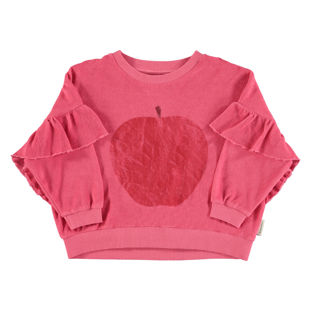 Terry Baumwoll Sweatshirt | Apfel