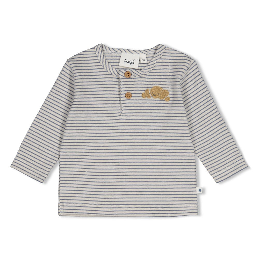 Geripptes Longsleeve Ringel Breakfast Buddy