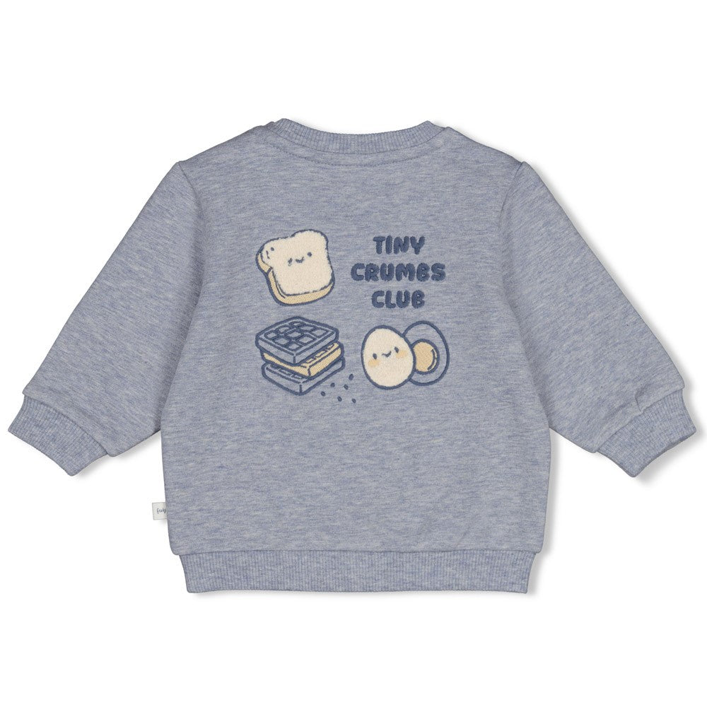 Sweater Breakfast Buddy -  blau melange