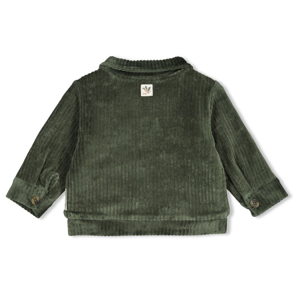 Gerippte Babyjacke Samt - Wiggle and Waddle