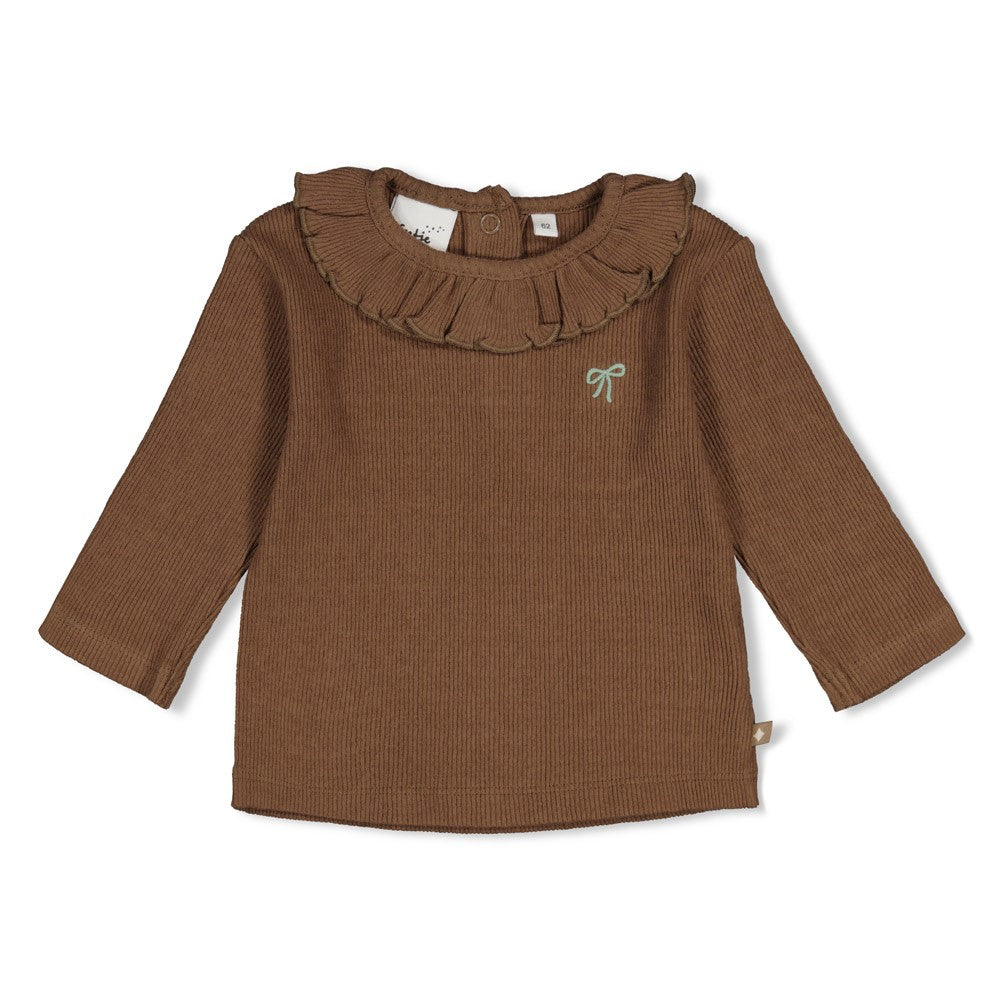 Geripptes Longsleeve Schleife Lucky Bloombird